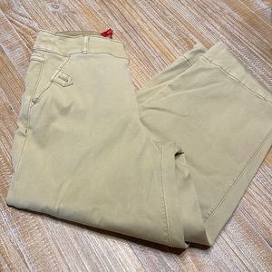 COPY - Spanx stretch twill cropped wide leg pant size M